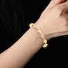 Thumbnail Image 4 of Men's Diamond Mariner Link Bracelet 1/3 ct tw 10K Yellow Gold 8.5"