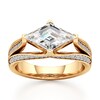 Thumbnail Image 1 of J'Lure Lab-Grown Diamond Lozenge Step-Cut Engagement Ring 2-3/8 ct tw 18K Yellow Gold