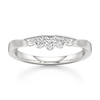 Thumbnail Image 1 of J'Lure Lab-Grown Diamond Scalloped Wedding Band 1/6 ct tw 18K White Gold