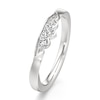 Thumbnail Image 4 of J'Lure Lab-Grown Diamond Scalloped Wedding Band 1/6 ct tw 18K White Gold