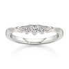 Thumbnail Image 1 of J'Lure Lab-Grown Diamond Scalloped Wedding Band 1/6 ct tw 18K White Gold