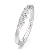Thumbnail Image 4 of J'Lure Lab-Grown Diamond Scalloped Wedding Band 1/6 ct tw 18K White Gold