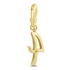 Thumbnail Image 2 of Charm'd by Lulu Frost Diamond Number 4 Charm 1/10 ct tw Pavé Round 10K Yellow Gold