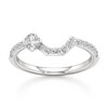 Thumbnail Image 1 of J'Lure Octagon Brilliant-Cut Lab-Grown Diamond Contour Wedding Band 3/8 ct tw 18K White Gold