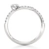 Thumbnail Image 2 of J'Lure Octagon Brilliant-Cut Lab-Grown Diamond Contour Wedding Band 3/8 ct tw 18K White Gold