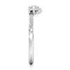 Thumbnail Image 3 of J'Lure Octagon Brilliant-Cut Lab-Grown Diamond Contour Wedding Band 3/8 ct tw 18K White Gold