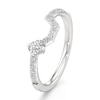 Thumbnail Image 4 of J'Lure Octagon Brilliant-Cut Lab-Grown Diamond Contour Wedding Band 3/8 ct tw 18K White Gold