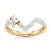 Thumbnail Image 1 of J'Lure Carre Step-Cut Lab-Grown Diamond Contour Wedding Band 1/2 ct tw 18K Yellow Gold