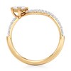 Thumbnail Image 2 of J'Lure Carre Step-Cut Lab-Grown Diamond Contour Wedding Band 1/2 ct tw 18K Yellow Gold