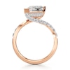 Thumbnail Image 2 of J'Lure Lozenge Step-Cut Lab-Grown Diamond Bypass Engagement Ring 3-5/8 ct tw 18K Rose Gold