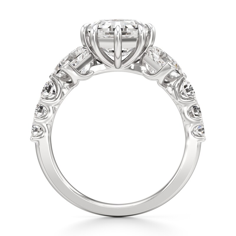 Main Image 2 of J'Lure Octagon Step-Cut Lab-Created Diamond Engagement Ring 3-1/2 ct tw 18K White Gold
