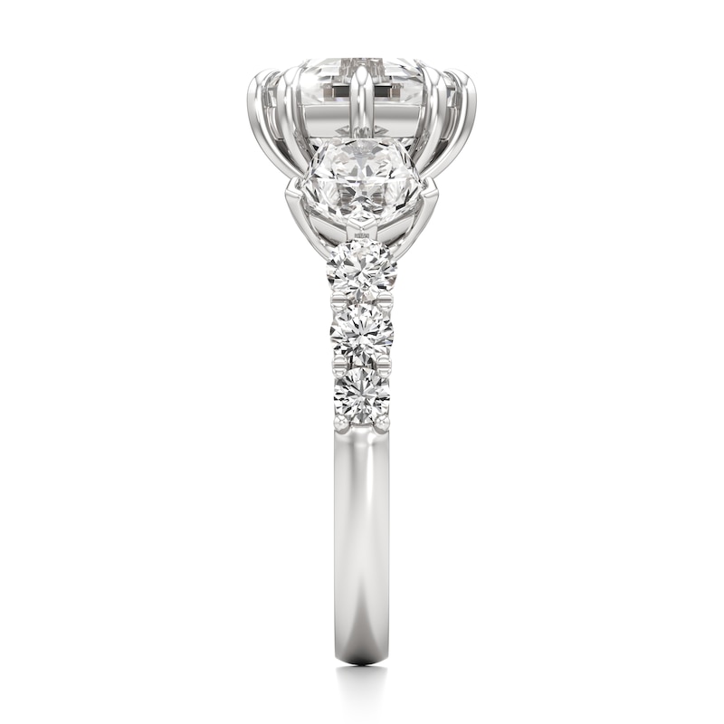 Main Image 3 of J'Lure Octagon Step-Cut Lab-Created Diamond Engagement Ring 3-1/2 ct tw 18K White Gold