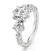 Thumbnail Image 4 of J'Lure Octagon Step-Cut Lab-Created Diamond Engagement Ring 3-1/2 ct tw 18K White Gold