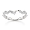 Thumbnail Image 1 of J'Lure Lab-Grown Diamond Angled Contour Wedding Band 1/4 ct tw 18K White Gold
