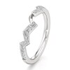 Thumbnail Image 4 of J'Lure Lab-Grown Diamond Angled Contour Wedding Band 1/4 ct tw 18K White Gold