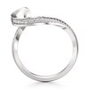 Thumbnail Image 2 of J'Lure Lab-Created Diamond Contour Wedding Band 1/5 ct tw 18K White Gold
