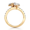 Thumbnail Image 2 of J'Lure Lozenge Step-Cut Two-Stone Lab-Grown Diamond Engagement Ring 4-5/8 ct tw 18K Yellow Gold