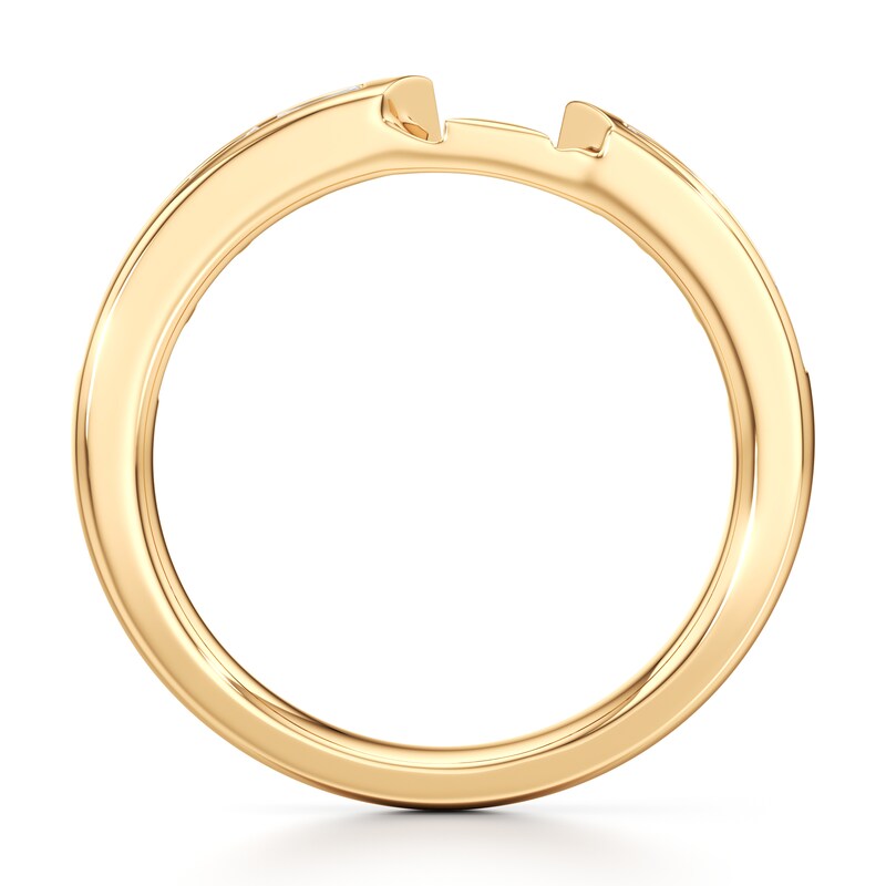 Main Image 2 of J'Lure Baguette-Cut Lab-Grown Diamond Contour Wedding Band 1/3 ct tw 18K Yellow Gold