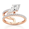 Thumbnail Image 1 of J'Lure Kite Step-Cut Lab-Grown Diamond Spiral Engagement Ring 1-3/8 ct tw 18K Rose Gold