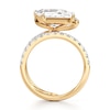 Thumbnail Image 2 of J'Lure Lozenge Step-Cut Lab-Grown Diamond Spiral Engagement Ring 3-7/8 ct tw 18K Yellow Gold