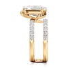 Thumbnail Image 3 of J'Lure Lozenge Step-Cut Lab-Grown Diamond Spiral Engagement Ring 3-7/8 ct tw 18K Yellow Gold