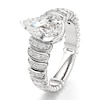 Thumbnail Image 4 of J'Lure Pear Step-Cut Lab-Created Diamond Engagement Ring 2-1/3 ct tw 18K White Gold