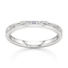 Thumbnail Image 1 of J'Lure Baguette & Round-Cut Lab-Grown Diamond Wedding Band 1/3 ct tw 18K White Gold
