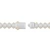 Thumbnail Image 3 of Men's Diamond Cushion Link Bracelet 1-1/2 ct tw Stainless Steel & Yellow Ion Plating 8.75"