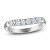 Thumbnail Image 1 of Vera Wang VOW Round-Cut & Pear-Shaped Lab-Grown Diamond Wedding Band 1/2 ct tw 14K White Gold
