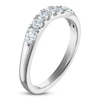 Thumbnail Image 2 of Vera Wang VOW Round-Cut & Pear-Shaped Lab-Grown Diamond Wedding Band 1/2 ct tw 14K White Gold