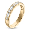 Thumbnail Image 2 of Vera Wang VOW Round & Baguette-Cut Lab-Grown Diamond Wedding Band 1/2 ct tw 14K Yellow Gold