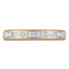 Thumbnail Image 3 of Vera Wang VOW Round & Baguette-Cut Lab-Grown Diamond Wedding Band 1/2 ct tw 14K Yellow Gold