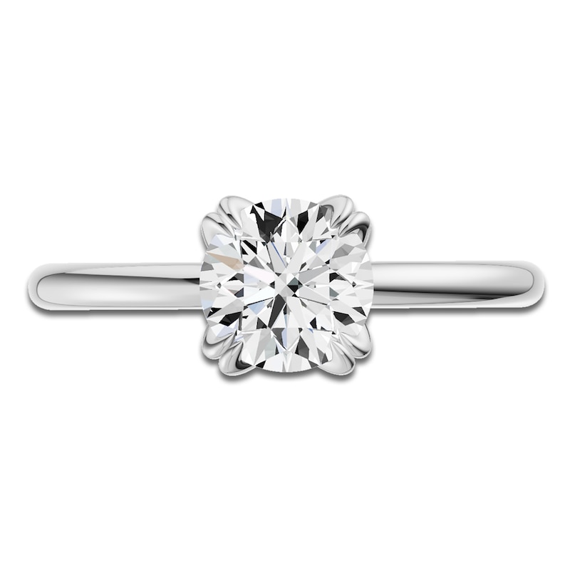 Main Image 3 of Certified Round-Cut Diamond Solitaire Engagement Ring 1-1/2 ct tw Platinum (VS2/F)