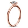 Thumbnail Image 2 of Certified Emerald-Cut Diamond Solitaire Engagement Ring 1/2 ct tw 14K Rose Gold (I1/I)