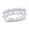 Thumbnail Image 1 of Oval-Cut Lab-Grown Diamond Five-Stone Anniversary Ring 3 ct tw 14K White Gold