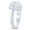 Thumbnail Image 2 of Oval-Cut Lab-Grown Diamond Five-Stone Anniversary Ring 3 ct tw 14K White Gold