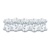 Thumbnail Image 3 of Oval-Cut Lab-Grown Diamond Five-Stone Anniversary Ring 3 ct tw 14K White Gold