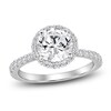 Thumbnail Image 1 of Round-Cut Lab-Created Diamond Halo Engagement Ring 2-3/4 ct tw Platinum