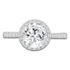Thumbnail Image 3 of Round-Cut Lab-Created Diamond Halo Engagement Ring 2-3/4 ct tw Platinum