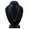 Thumbnail Image 3 of Natural Ruby & Diamond Curved Bar Necklace 1/8 ct tw 14K White Gold 18"