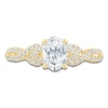 Thumbnail Image 3 of Oval-Cut Lab-Grown Diamond Braided Shank Engagement Ring 1 ct tw 14K Yellow Gold