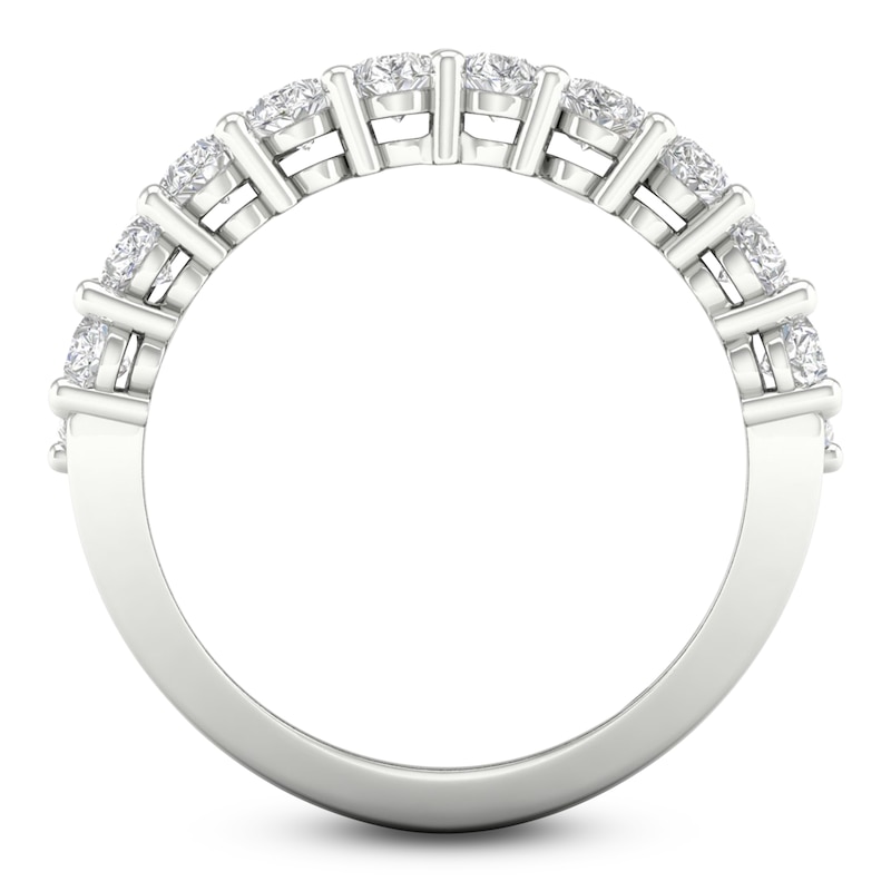 Main Image 3 of Pear-Shaped & Marquise-Cut Lab-Grown Diamond Multi-Row Fashion Ring 4-3/4 ct tw 14K White Gold