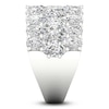Thumbnail Image 4 of Pear-Shaped & Marquise-Cut Lab-Grown Diamond Multi-Row Fashion Ring 4-3/4 ct tw 14K White Gold