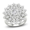 Thumbnail Image 1 of Lab-Grown Diamond Dahlia Flower Fashion Ring 4 ct tw 14K White Gold