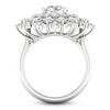 Thumbnail Image 3 of Lab-Grown Diamond Dahlia Flower Fashion Ring 4 ct tw 14K White Gold