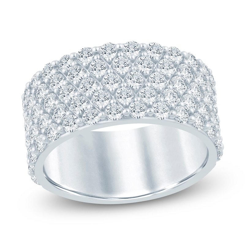 Main Image 1 of Lab-Grown Diamond Multi-Row Anniversary Ring 2 ct tw 14K White Gold