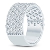 Thumbnail Image 2 of Lab-Grown Diamond Multi-Row Anniversary Ring 2 ct tw 14K White Gold