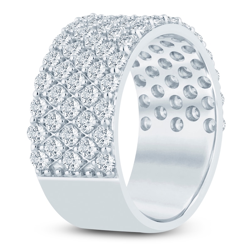Main Image 2 of Lab-Grown Diamond Multi-Row Anniversary Ring 2 ct tw 14K White Gold