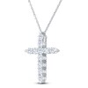 Thumbnail Image 3 of Brilliant Moments Diamond Cross Necklace 1-1/4 ct tw 14K White Gold
