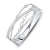 Thumbnail Image 2 of Shy Creation Diamond Multi-Row Crossover Bangle Bracelet 1-1/2 ct tw 14K White Gold SC55021369ZS